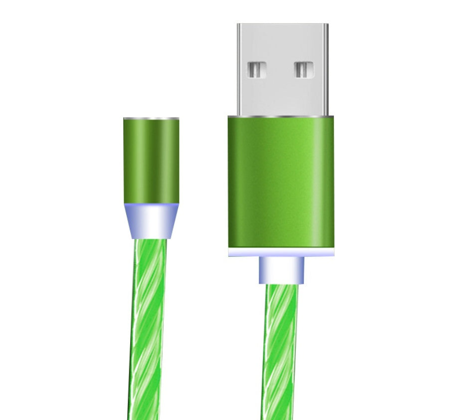 Flowing Light Magnetic Charging Cable for Iphone Android Type-c