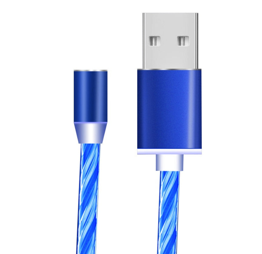 Flowing Light Magnetic Charging Cable for Iphone Android Type-c